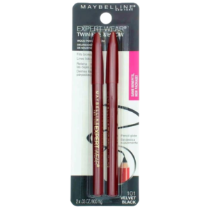 Maybelline Twin Brow & Eye Pencils, Velvet Black, 2 Count Twin